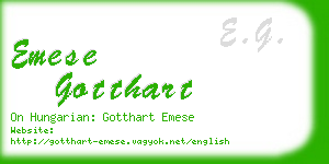 emese gotthart business card